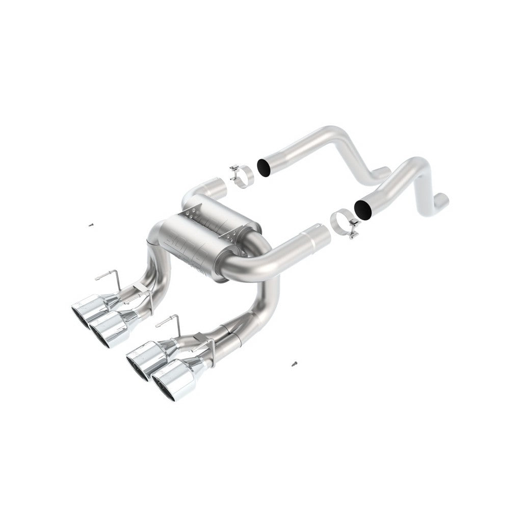 BORLA 11822 Axle-Back Exhaust System ATAK for CHEVROLET Corvette C6 Z06 / ZR1 V8 (6.2L / 7.0L) w/ MT, RWD 2006-2013 Photo-0