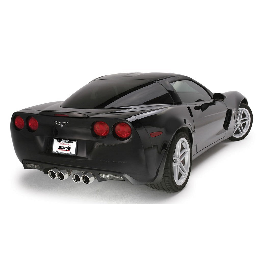 BORLA 11822 Axle-Back Exhaust System ATAK for CHEVROLET Corvette C6 Z06 / ZR1 V8 (6.2L / 7.0L) w/ MT, RWD 2006-2013 Photo-1