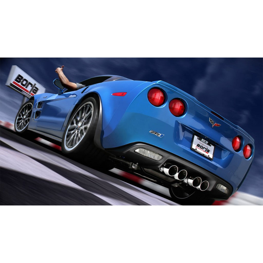 BORLA 140422 Cat Back Exhaust System CORV C6 ZO6 / ZR1 06- 11 7.0L / 6 Photo-1