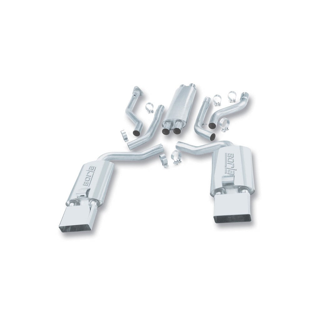 BORLA 14385 Cat Back Exhaust System CORV C4 92-94 5.7L V8 AT / MT R Photo-0