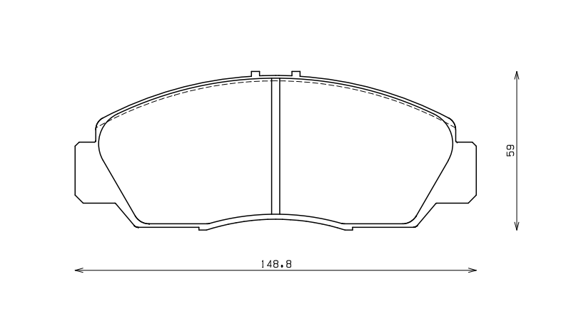 ENDLESS EP392SSY Front brake pads HONDA CIVIC FD1/FD2/ACCORD CL8 Photo-0