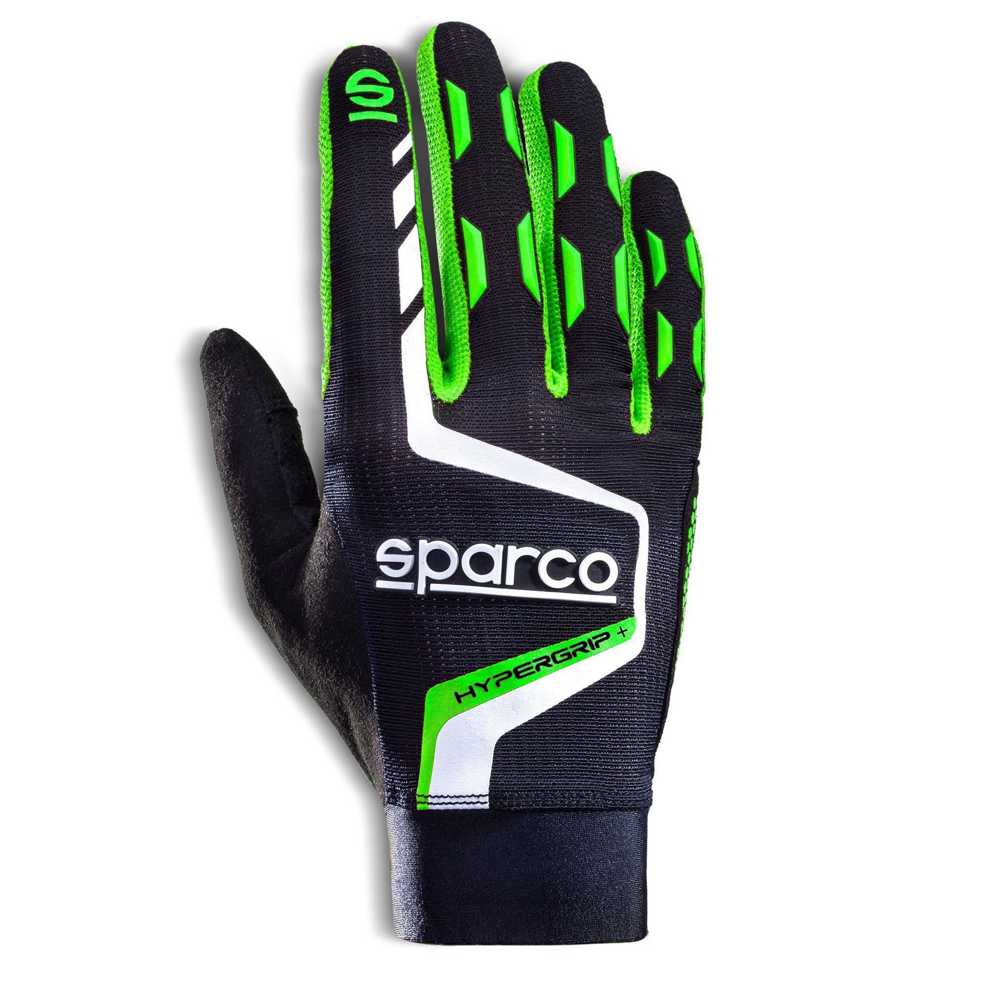 SPARCO 00209512NRVF HYPERGRIP+ Gaming gloves, black/green, size 12 Photo-0