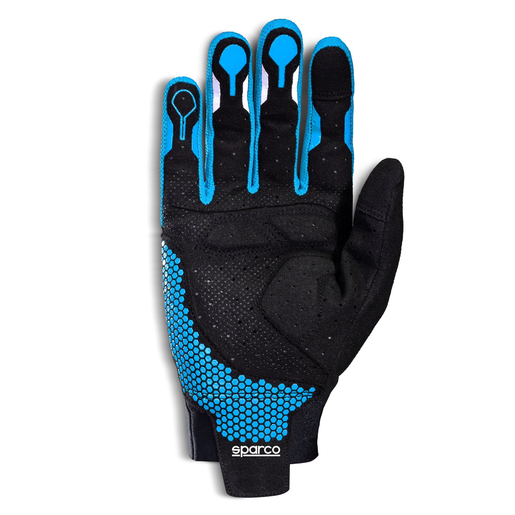 SPARCO 00209509NRAZ HYPERGRIP+ Gaming gloves, black/blue, size 9 Photo-1