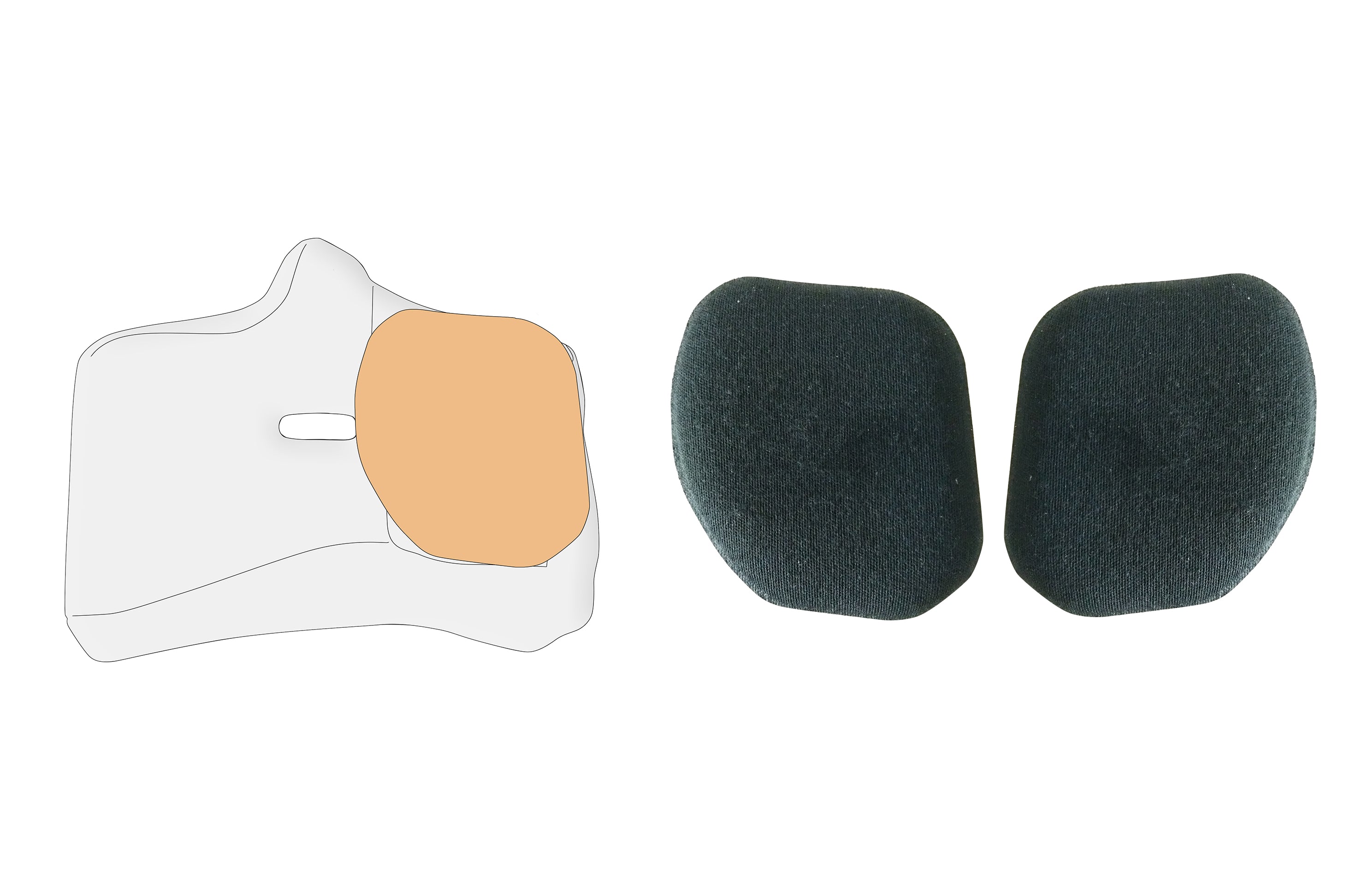 SCHUBERTH 10100012148 Soft Ear Cups SP1 - Black colour Photo-0