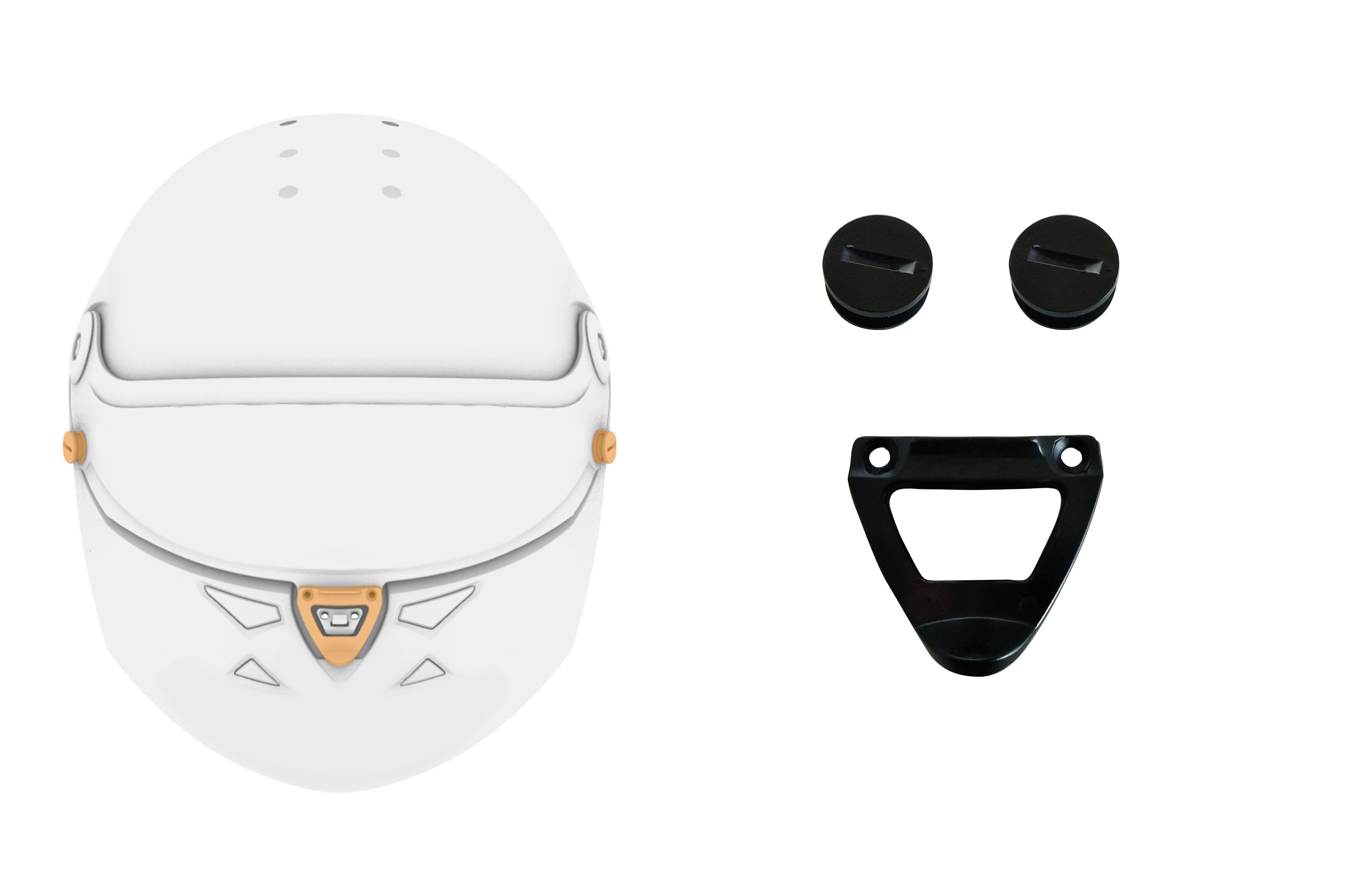 SCHUBERTH 1010003383 Black only visor Kit (tear-off buttons + visor lever) SP1/SF2/SF3 Photo-0