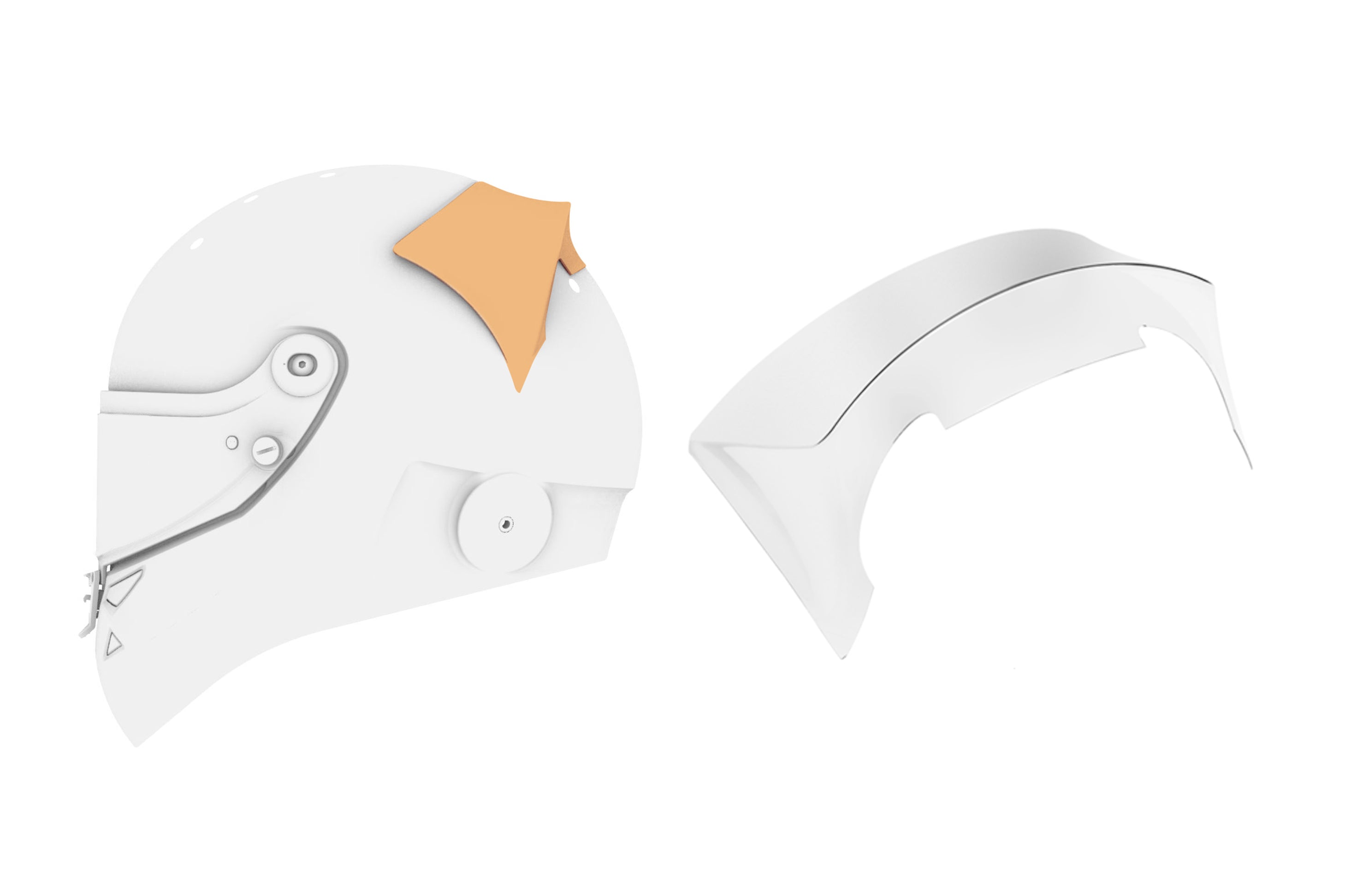 SCHUBERTH 1010008091 Top Spoiler clear Prep. with tape SF3/SP1 Photo-0