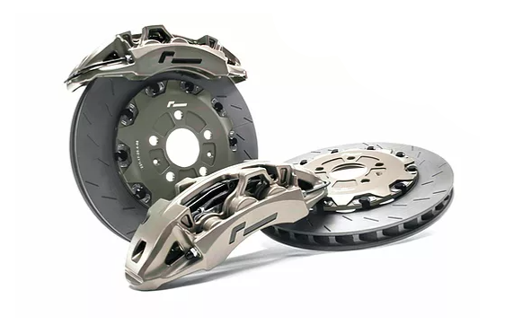 RACINGLINE VWR650001-BLK Brake kit STAGE 3 FORGED MONOBLOCK (Disc 355mm x 32mm) VW Golf 7/7.5 R/ Golf 8 GTI (black caliper) Photo-1