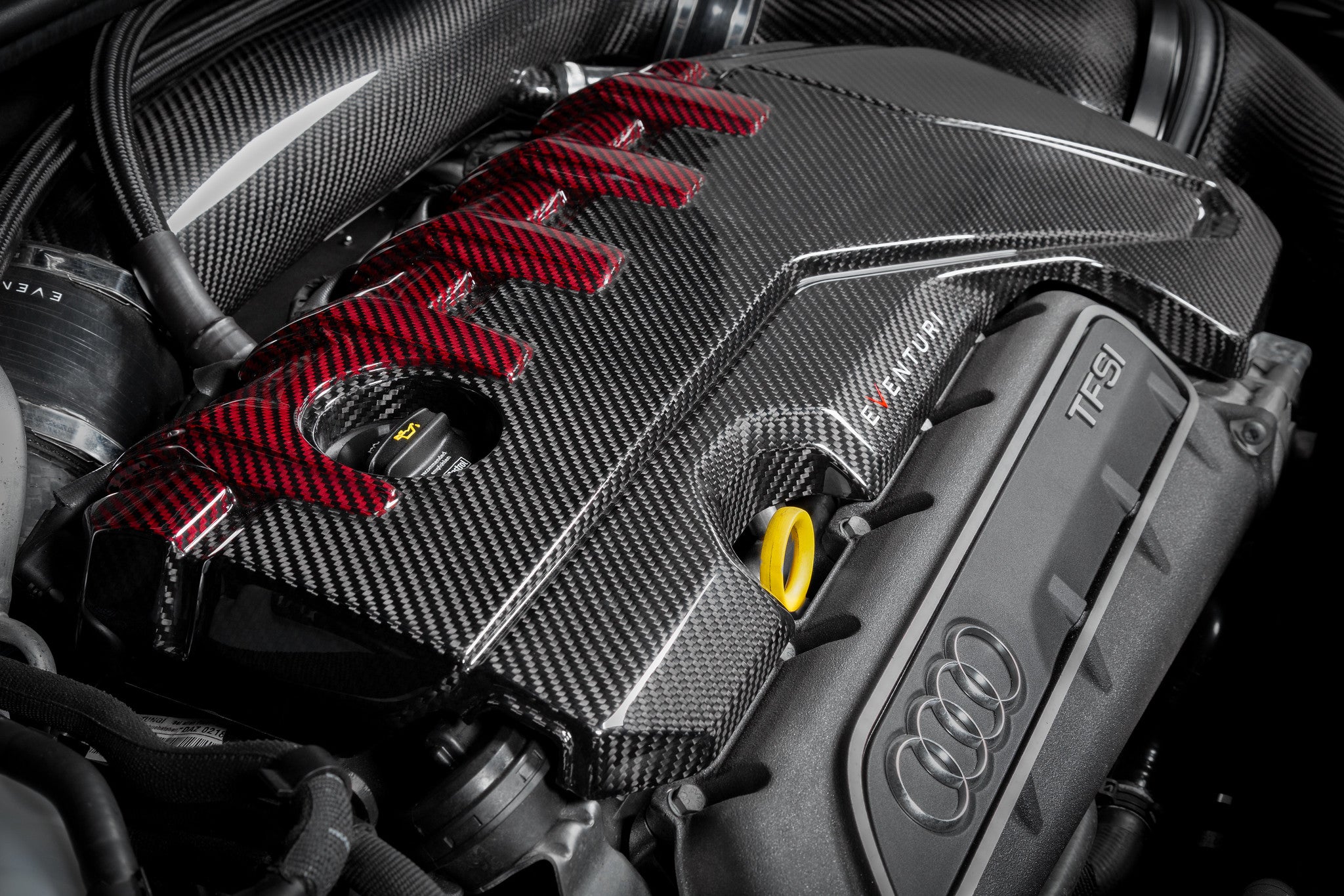 EVENTURI EVE-ST38V8S-CF-ENG Carbon Engine Cover AUDI RS3 8V, RSQ3, TTRS 8S Photo-3