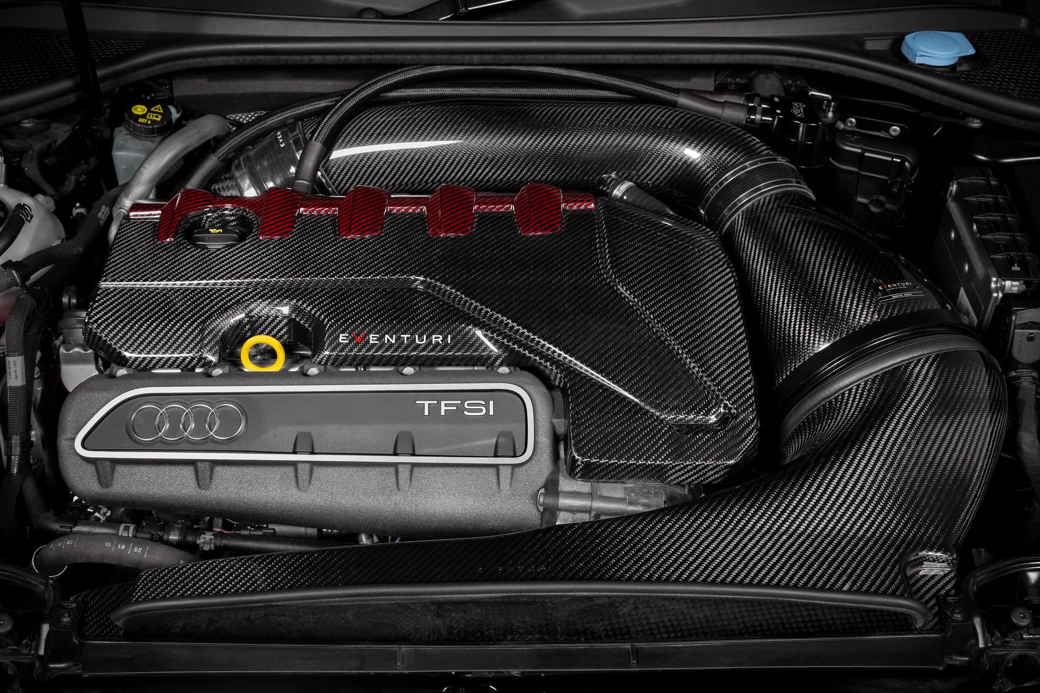 EVENTURI EVE-ST38V8S-CF-ENG Carbon Engine Cover AUDI RS3 8V, RSQ3, TTRS 8S Photo-1