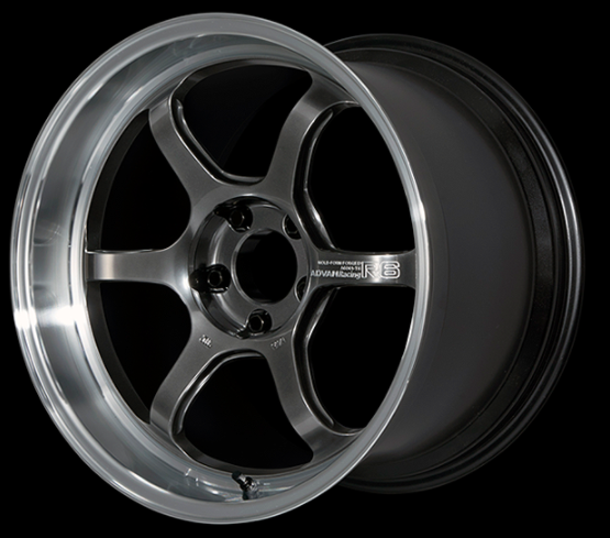 ADVAN YA68G45EMHB Wheel V4404 R6 18X8.0 ET45 5-114.3 MACHINING & RACING HYPER BLACK Photo-0
