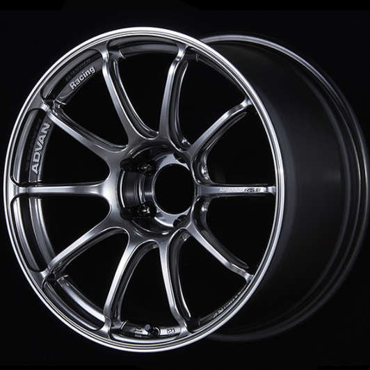 ADVAN YA39J45WHBR Wheel V4359 RSIII 19X9.5 ET45 5-120 RACING HYPER BLACK & RING Photo-0