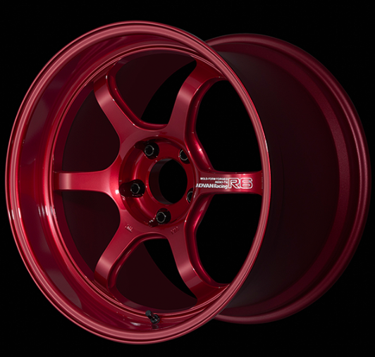 ADVAN YA60J22WCR Wheel V3671 R6 20X9.5 ET22 5-120 RACING CANDY RED Photo-0