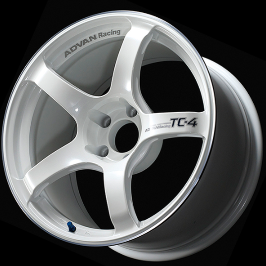 ADVAN YAD6D45AWMR Wheel V4595 TC4 16X6.5 ET45 4-100 RACING WHITE METALLIC & RING Photo-0