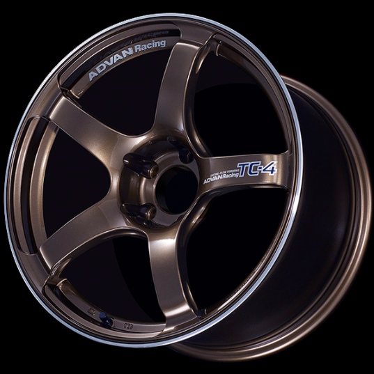 ADVAN YAD5D40AUAR Wheel V4858 TC4 15X6.5 ET40 4-100 UMBER BRONZE METALLIC & RING Photo-0
