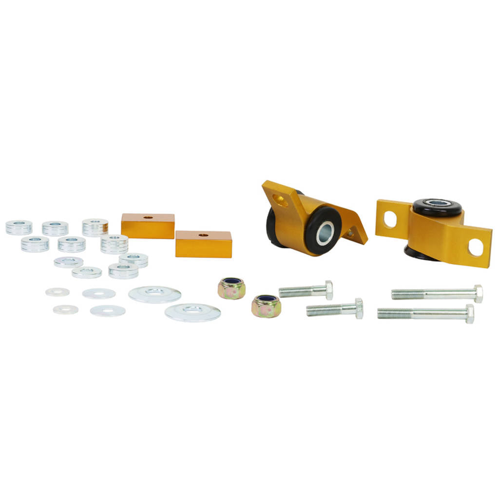 WHITELINE KCA359 Front Lower Inner Rear Bushings Offset Caster/Anti Lift for GD Subaru Impreza incl WRX/STi Photo-2