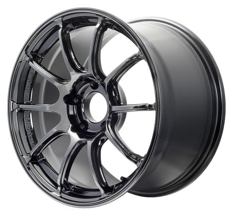 ADVAN YAZ8H45DHB Wheel V1853 RZII 18X8.5 ET45 5-100 RACING HYPER BLACK & RING Photo-0