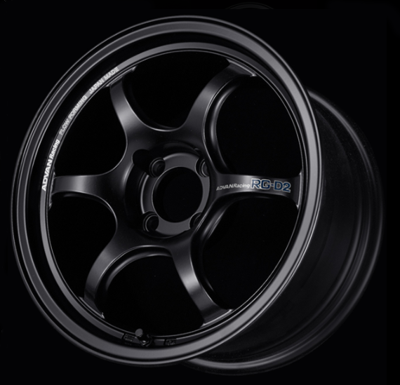 ADVAN YAT8J40DSB Wheel V2459 RG-D2 18X9.5 ET40 5-100 SEMI GLOSS BLACK Photo-0