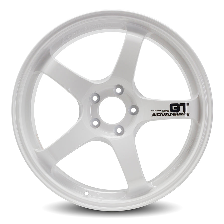 ADVAN YAQ9I25MWP Wheel V3881 GT Premium 19X9.0 ET25 5-112 RACING WHITE Photo-1