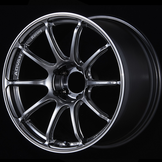 ADVAN YAD8J38WHB Wheel V3481 TC4 18X9.5 ET38 5-120 RACING HYPER BLACK (NO RING) Photo-0