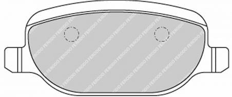 FERODO FDS1795 Brake pads rear ALFA ROMEO 159 (939) 3.2 JTS Q4 Photo-0