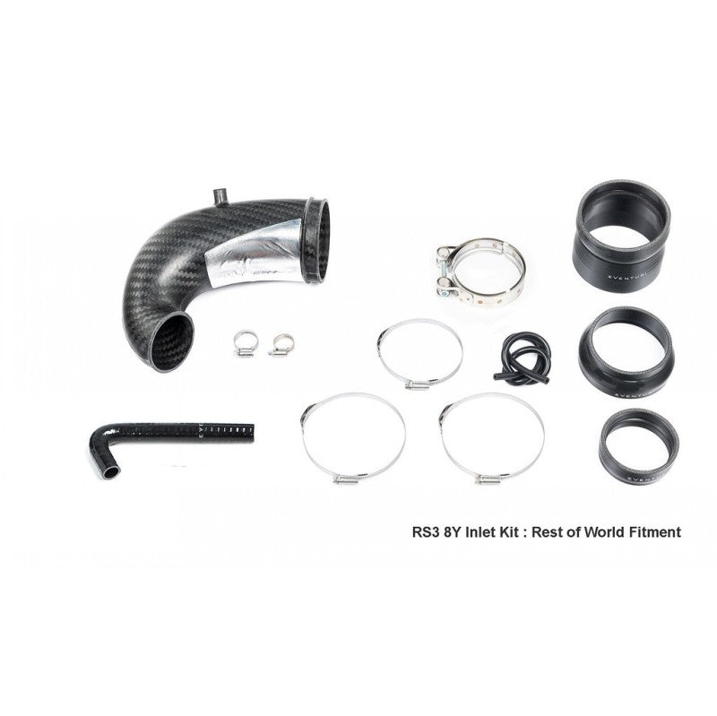EVENTURI EVE-TRB8V8S-RHD-NIL Carbon Turbo Inlet with No Flance for AUDI RS3 8Y / TTRS Gen 2 RHD Photo-0