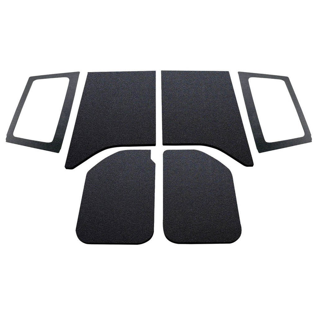 DEI 050285 Sound Deadening HeadLiner & Window Kit JK - 2011-18 - 2-Dr - 6-pc Original Finish - Black Photo-0