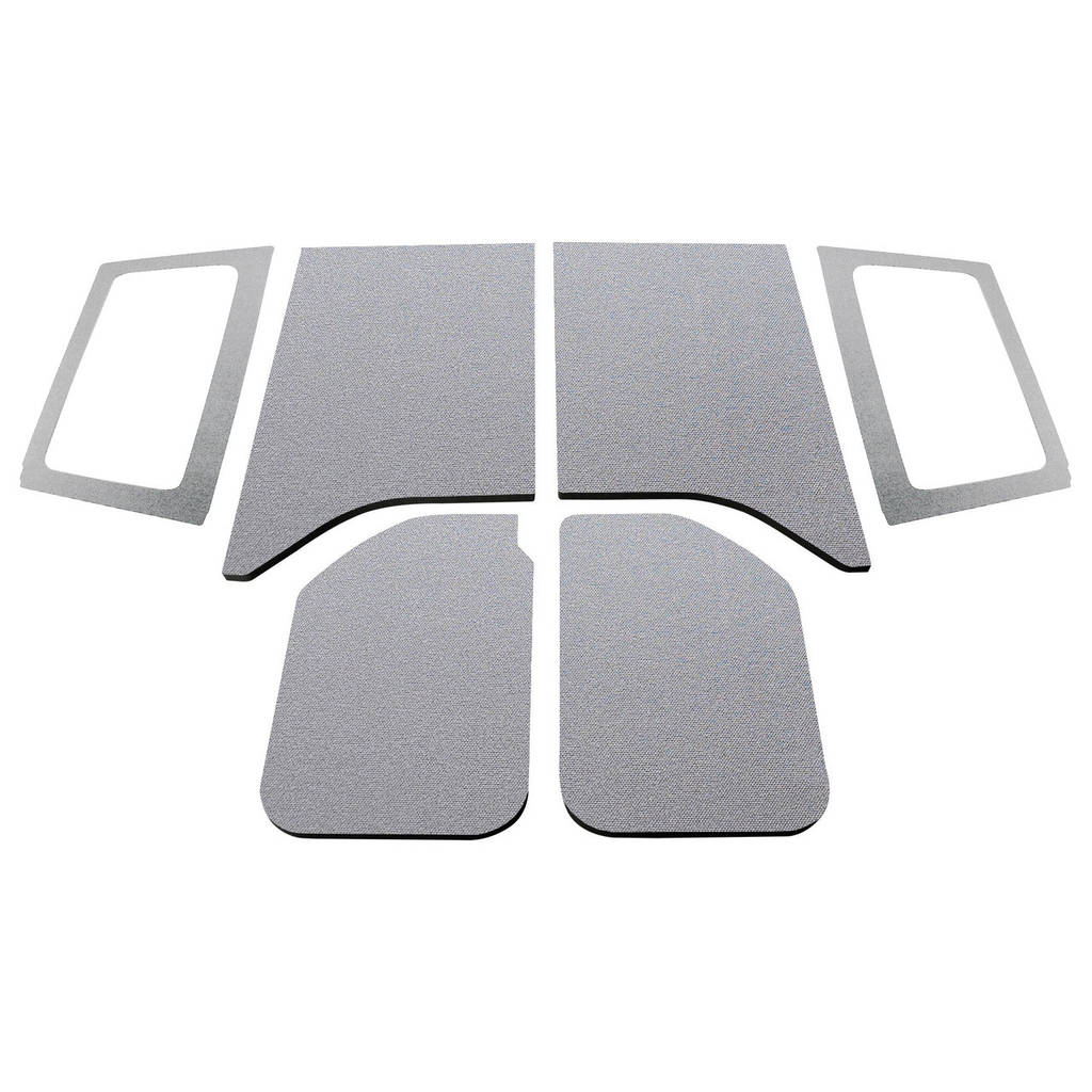 DEI 050286 Sound Deadening HeadLiner & Window Kit JK - 2011-18 - 2-Dr - 6-pc Original Finish - Gray Photo-0