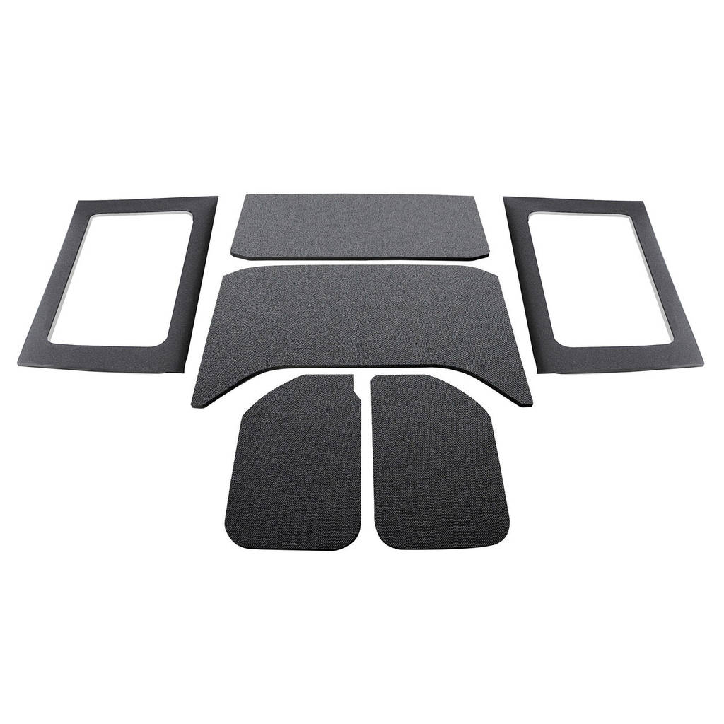 DEI 050290 Sound Deadening HeadLiner & Window Kit JK - 2011-18 - 4-Dr - 8-pc Original Finish - Black Photo-0