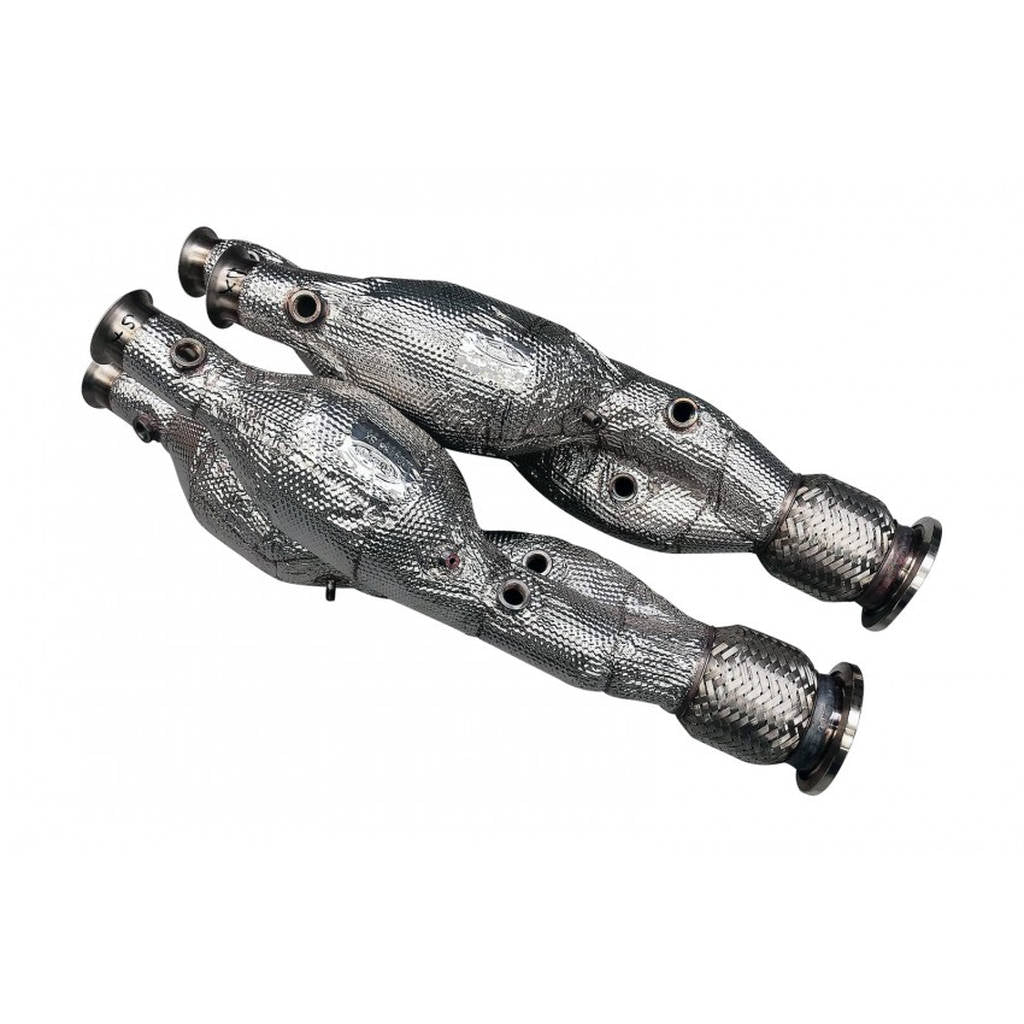 TUBI STYLE TSLAAVEC18.303.A LAMBORGHINI AVENTADOR SVJ 300 CELLS CATALYTIC CONVERTERS KIT Photo-1
