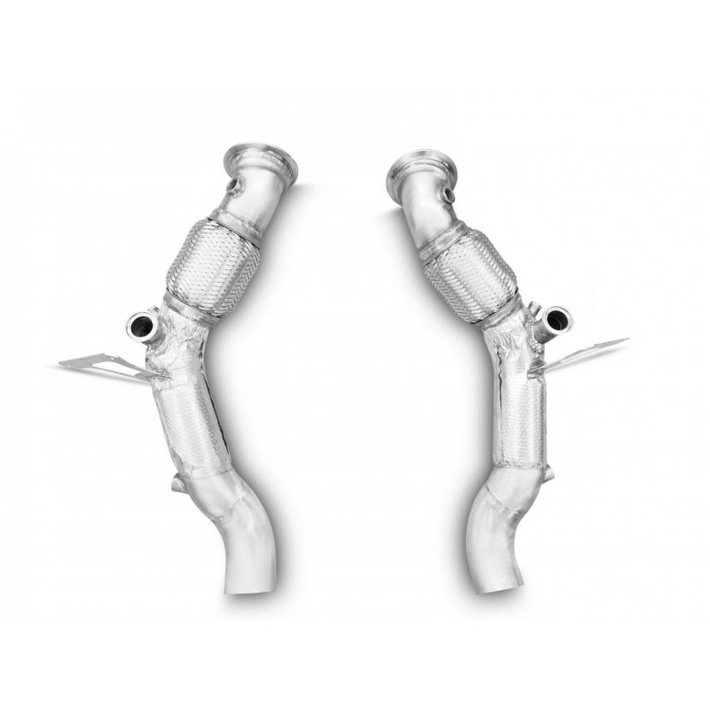 TUBI STYLE TSFEF8TC19.013.A FERRARI F8 TRIBUTO CAT BYPASS HIGH FLOW PIPES KIT Photo-0