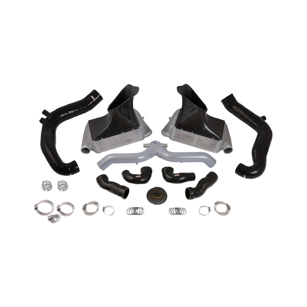 DO88 BIG-130SI-169 BigPack Porsche 997.2 Turbo Silver Pipe, with inlets Photo-0