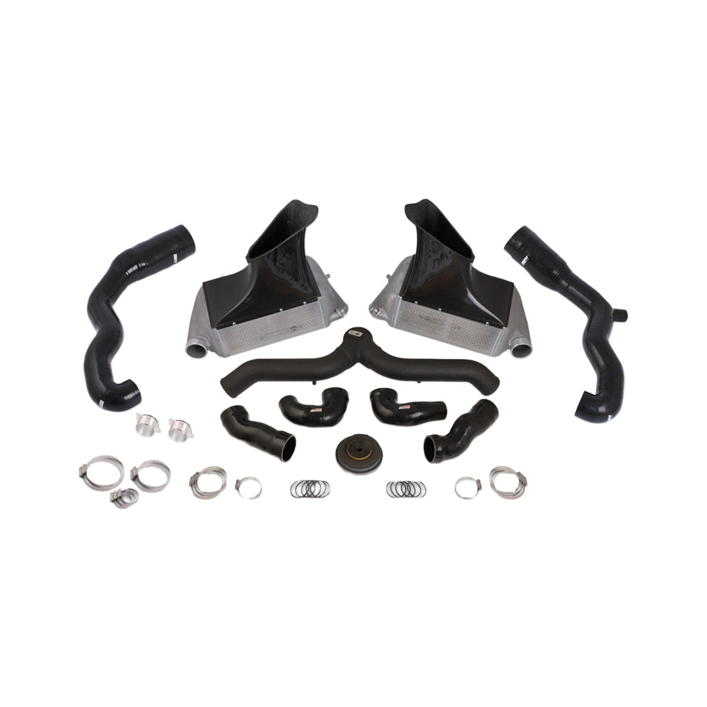 DO88 BIG-140SV-76 BigPack Porsche 997.1 Turbo Black Pipe, with inlets Photo-0