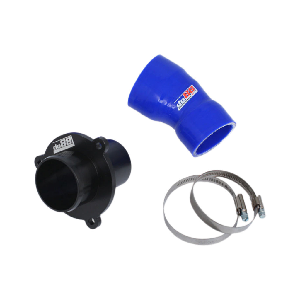 DO88 CP-110B-OEM VAG 1.8/2.0 TSI (MQB) Turbo Muffler Delete, OEM Pressure pipes, Blue hose Photo-0