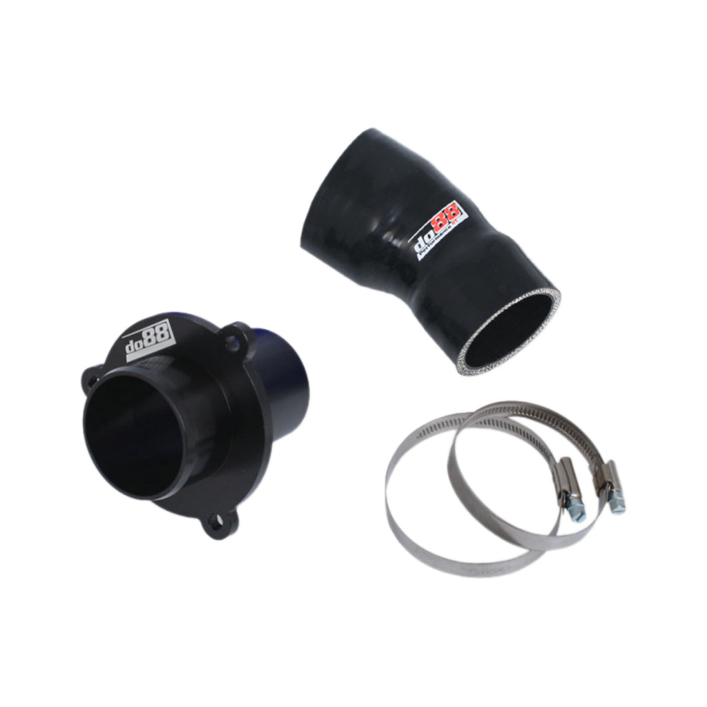 DO88 CP-110S-OEM VAG 1.8/2.0 TSI (MQB) Turbo Muffler Delete, OEM Pressure pipes, Black hose Photo-0