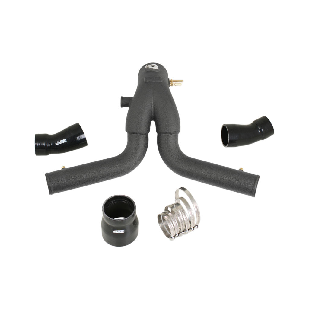 DO88 TR-200SV-OEM-1 Porsche 991.1 Turbo 2013-15 Y-Pipe, Black for OEM IC Photo-0