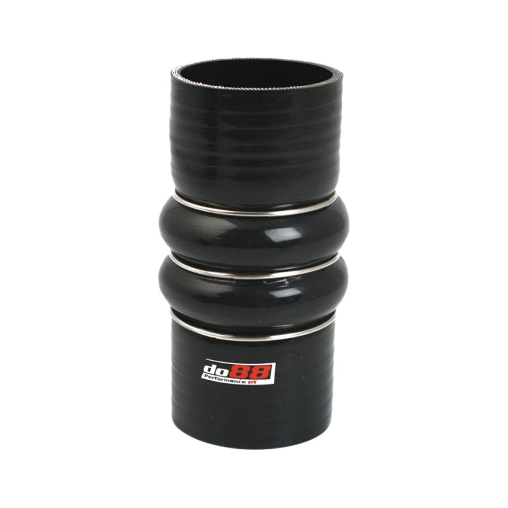 DO88 SDH60 Silicone Hose Black 2-Humps 2,375'' (60mm) Photo-0