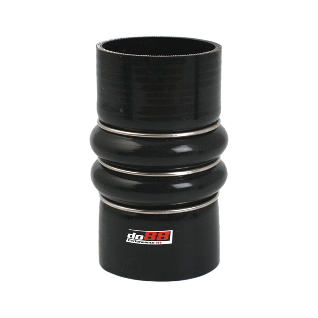 DO88 SDH80 Silicone Hose Black 2-Humps 3,125'' (80mm) Photo-0