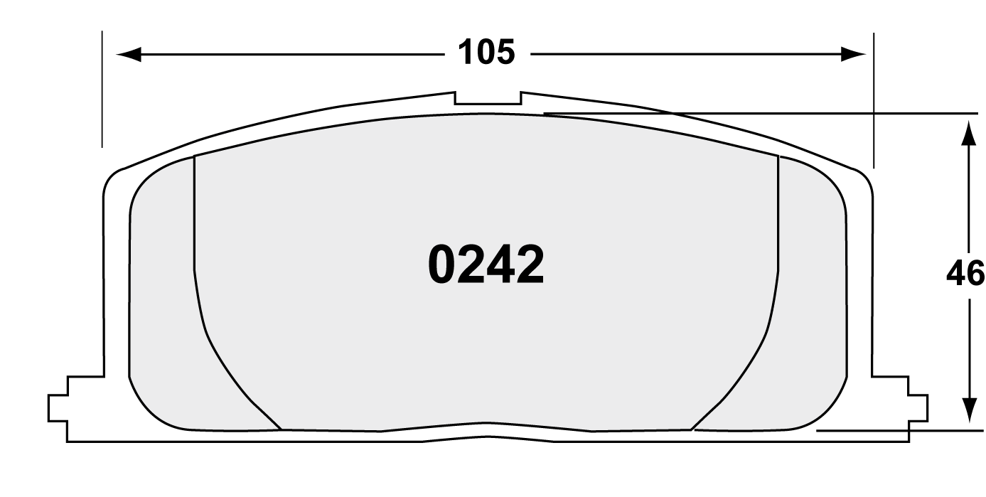 PFC 0242.22 Front Brake Pads for TOYOTA CELICA, COROLLA, MR2, PASEO (Z-Rated Compound) Photo-0