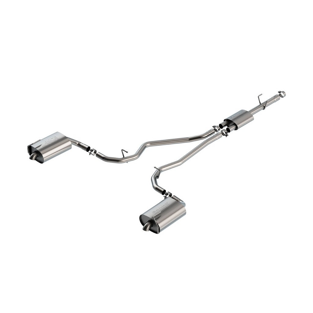 BORLA 140824 Cat-Back™ System EXPLORER XLT '20-'21 2.3L i4 AT 2+4WD 4DR 2.25" "S-TYPE" S TD SR 2.50" TURNDOWN Photo-0