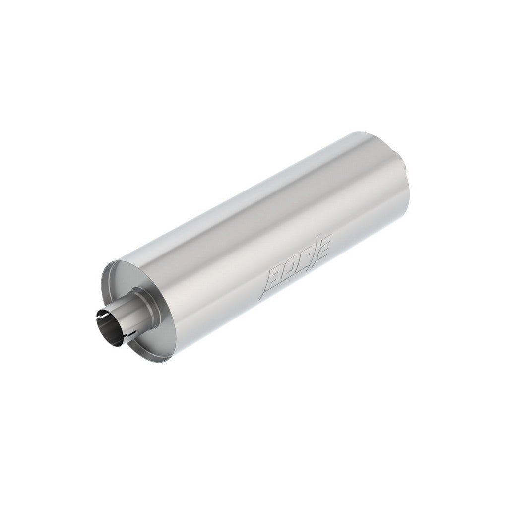 BORLA 401158 Specialty MUFFLER: Borla 2.75" IN/OUT 7.75" DIA. X 24" W/NOTCH "TOURING" SUPERSEDES #19131346 Photo-0