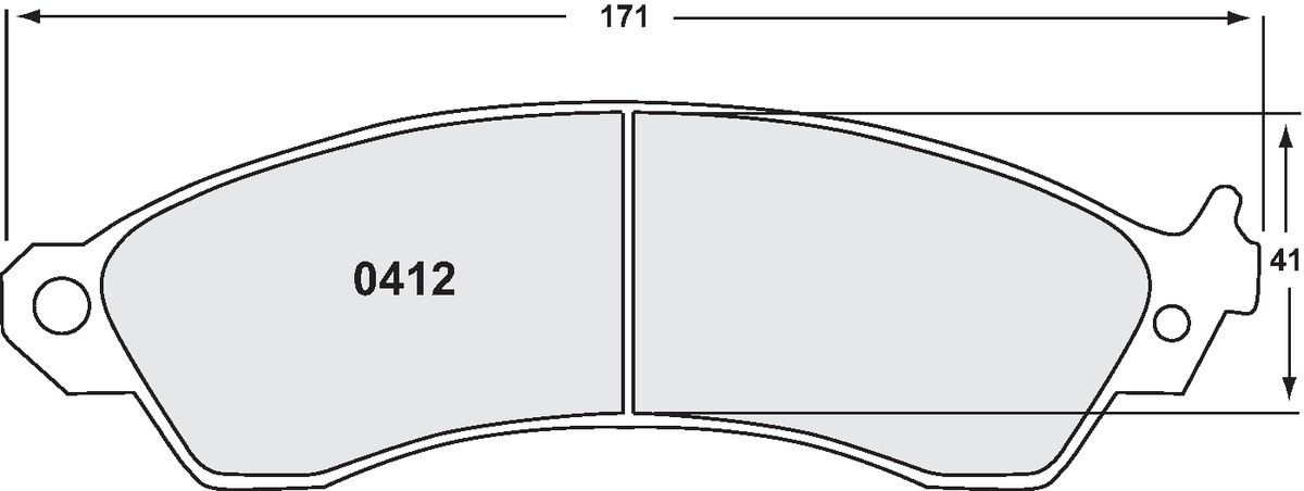 PFC 0412.22 Front Brake Pads for ASTON MARTIN DB7 1996-1997 / FORD Mustang (Z-Rated Compound) Photo-0