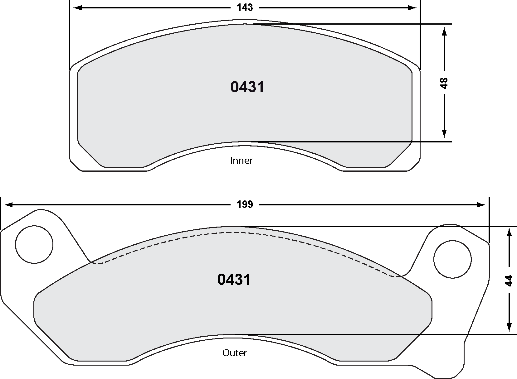 PFC 0431.22 Front Brake Pads Z-RATED for FORD Mustang V10 Photo-0