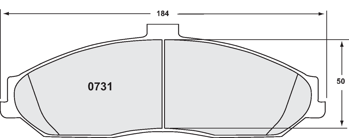PFC 0731.22 Front Brake Pads for CHEVROLET Corvette C6 Excluding Z06/ZR1 2005- (Z-Rated Compound) Photo-0