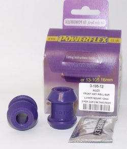 POWERFLEX PFF3-105 x2 Front Outer Roll Bar Mount Lower AUDI 80&90 (73-96)/Avant Quattro (83-96)/Cabriolet (92-00)/Coupe (81-96) Photo-0