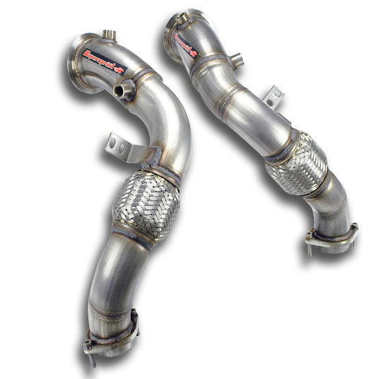 SUPERSPRINT 981711 Turbo downpipe kit Right - Left (Replaces catalytic converter) for BMW N63/S63 Photo-0