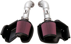K&N 69-7078TS Performance Air Intake System TYPHOON; NISSAN/INFINITI 370Z/G37, V6-3.7L, 09-17- SILVER Photo-0