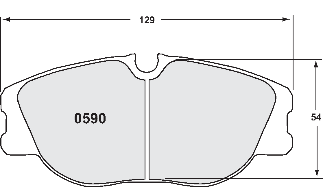 PFC 0590.97.19.44 Front Brake Pads for RENAULT Clio RS II 2.0 (97 Compound, 18 mm) Photo-1