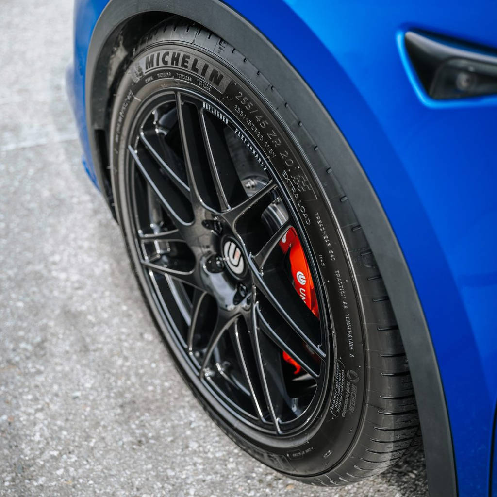 UNPLUGGED PERFORMANCE UP-M3MY-357-4.1 Spare Wheel UP x BBS Flugplatz (FP) 20x9+32 Satin Asteroid Graphite 1pc for TESLA Model 3 / Y Photo-19