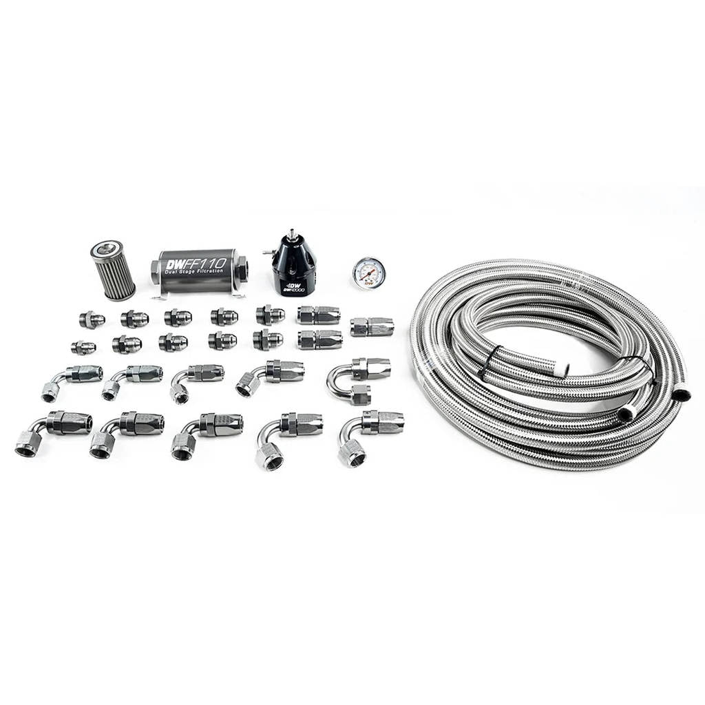 DEATSCHWERKS 6-603 X2 Series Pump Module -8AN CPE Plumbing Kit for 2011-19 Ford Mustang Photo-0
