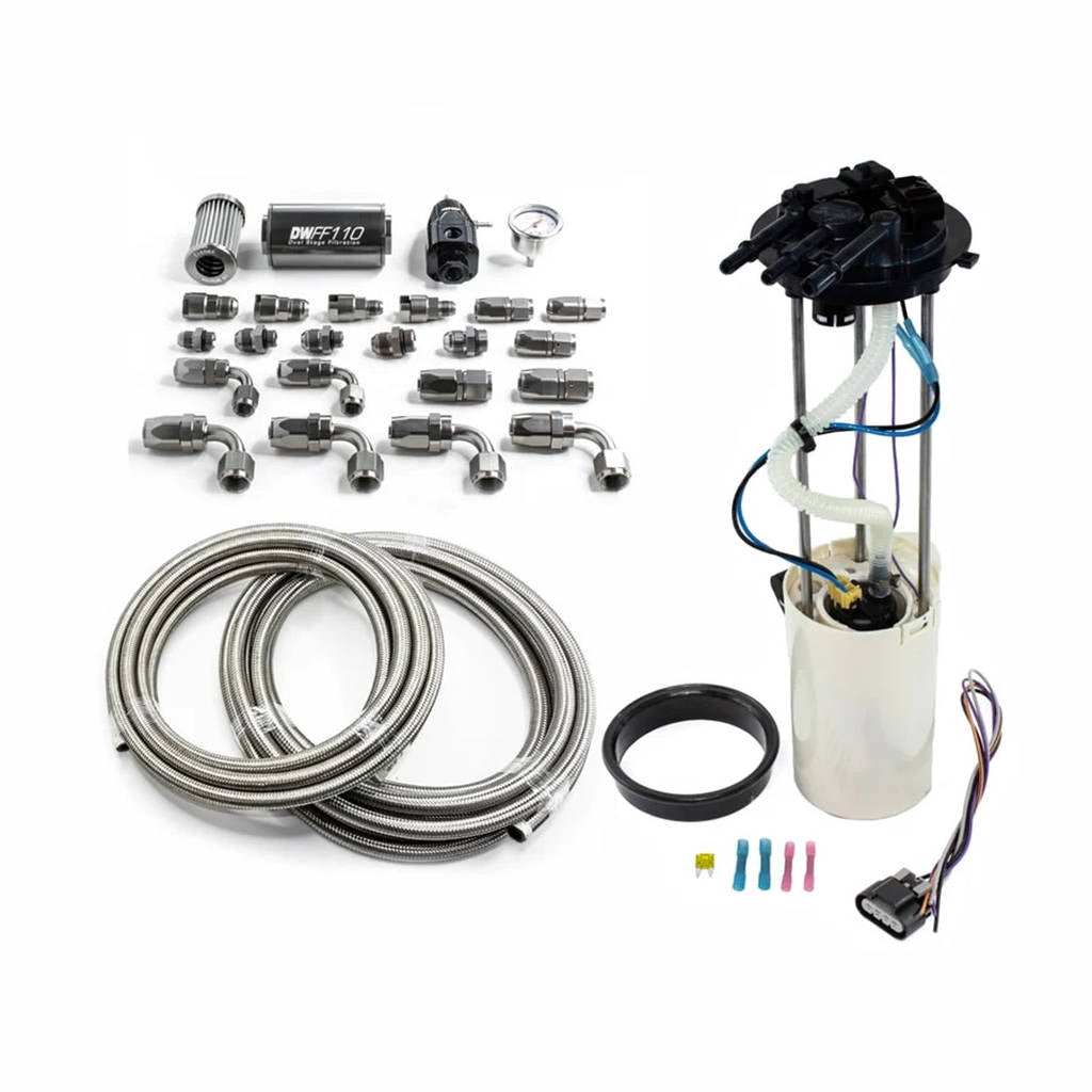 DEATSCHWERKS 9-401-603-7010 DW400 Pump Module + Return Kit SS CPE for Chevy Silverado 1500/2500/3500 Photo-0